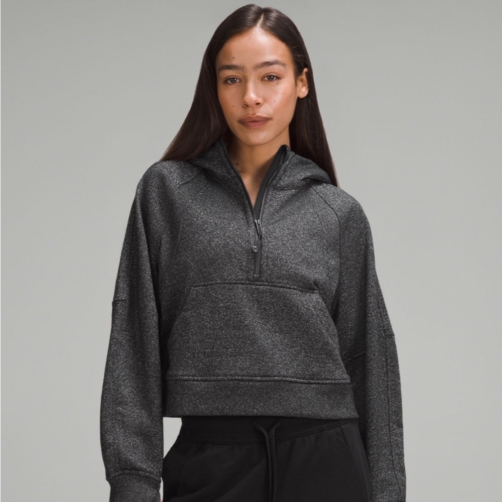 lululemon athletica Dark Heather Gray Half-Zip Hoodie